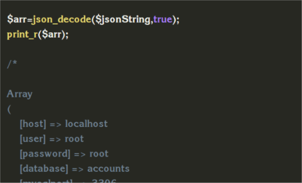 Converting a JSON string to PHP array