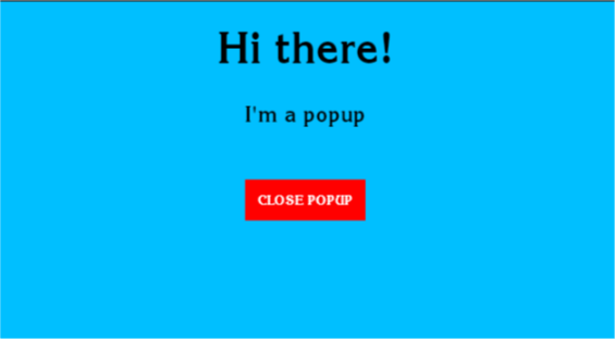 RESPONSIVE POP UPS WITH PURE HTML, CSS AND JAVASCRIPT